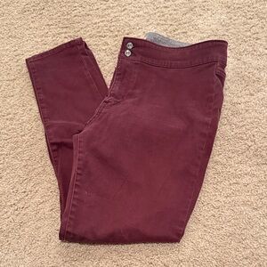 Levi's Maroon Pants with Gray Lining